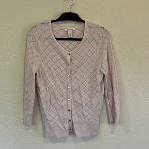 White House Black Market size L light Pink Cardigan